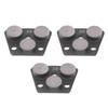 3Pcs Diamond Grinding Shoes Trapezoid Concrete Floor Cutting 3 Cylinder