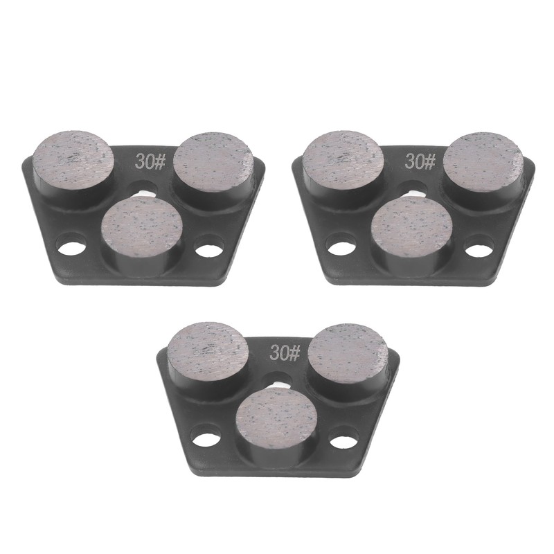 3Pcs Diamond Grinding Shoes Trapezoid Concrete Floor Cutting 3 Cylinder