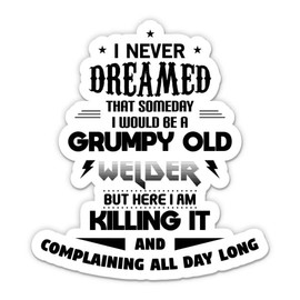 Welder Funny Vinyl Sticker - for Water Bottle Phone Car Tumbler Laptop - Waterproof - 3"