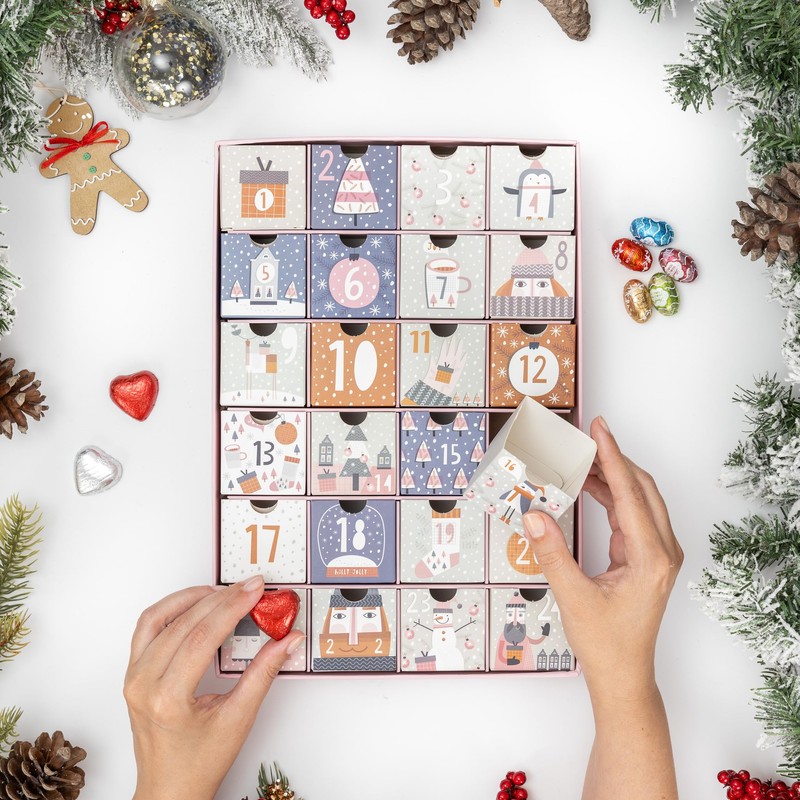 Fill Make your Own Advent Calendar 24 Days 1-24 Draws