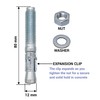 SKIR'CO (Pack of 8) Galvanised Wedge Anchors M12 x 80