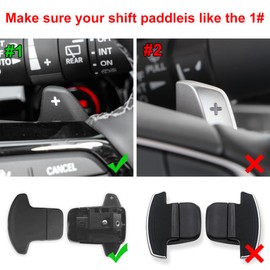 Steering Wheel Shift Paddle Extension Accessories Compatible for Honda Civic 11th Accord CR-V Pilot 2023-2025 Gear Shifter Paddle Add-on Cover Interior Parts Carbon Fiber Black