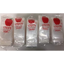 5,000 1.75x1.75 2mil Apple Brand Clear Resealable Bags 1.75 1.75" X 5000 175175 Baggies