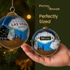 Las Vegas Christmas Ornament Hand Painted from Inside with Gift