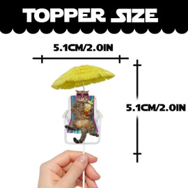 S-Cp-0905Ice Cream Fruit Dessert Cupcake Topper Colorful Glitter Happy Birthday Sensory Pop Game Theme Decor Supplies Baby Shower Boys Girls Birthday Party Decorations