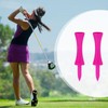 LWMLWM Pack of 100 Pink Golf Tees, 57 mm Plastic
