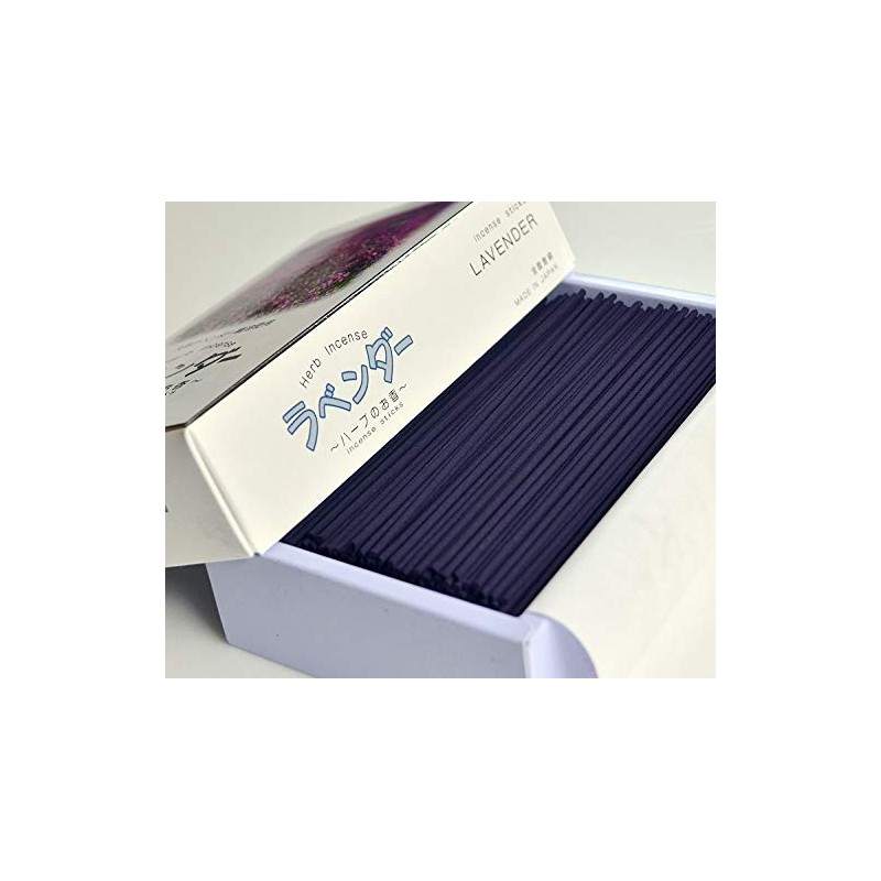 Okuno Seimeido Herbal Incense "Lavender", Large Rose (Formulated with Lavender