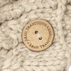 Aran Traditions Cable Knit Wrap Button Scarf (Oatmeal)