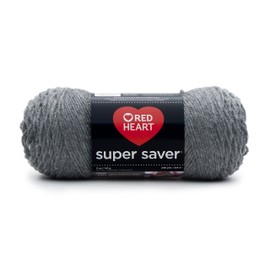 RED HEART Super Saver Yarn, Grey Heather