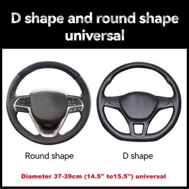 XUKEY Car Steering Wheel Cover Crystal Rhinestone Sparkle Diamond Non-slip Accessories