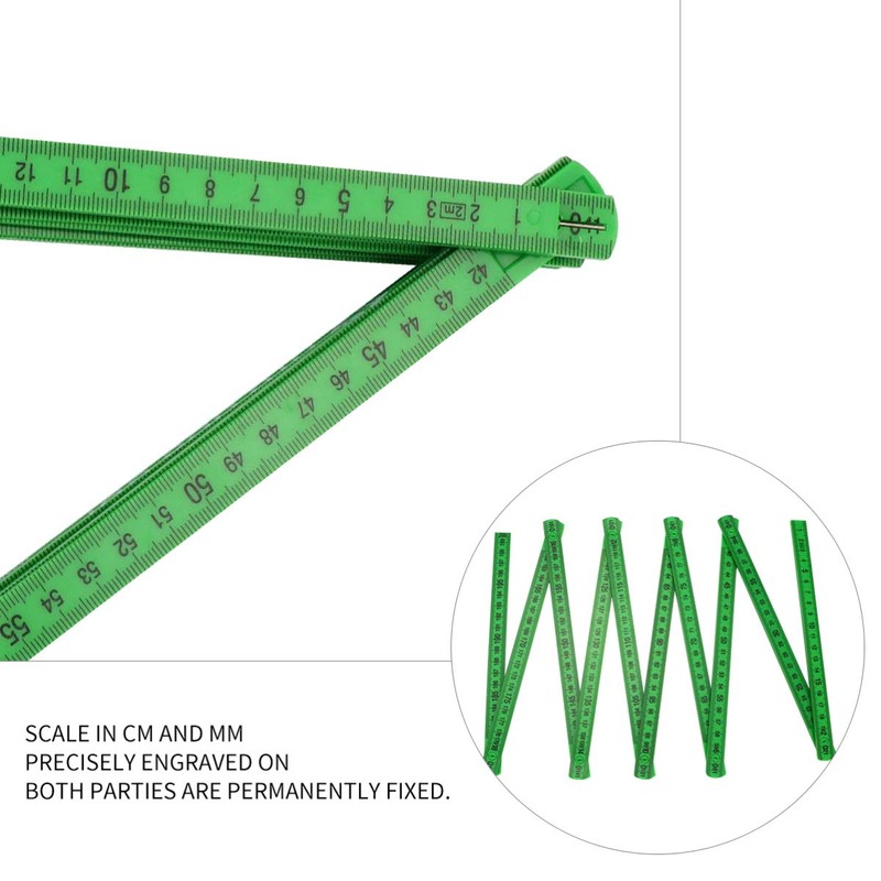 NUOBESTY Folding Ruler Professional Measuring Tool for Carpenters Woodworkers Contractors