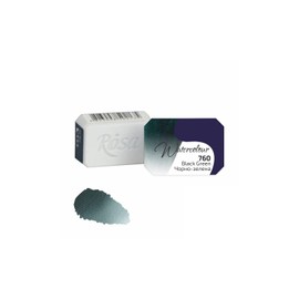 7 Artists Black Green Watercolour Paint, 1/1 Bowls, High-Quality Artists' Watercolour, Finest Artists' Watercolour Paints