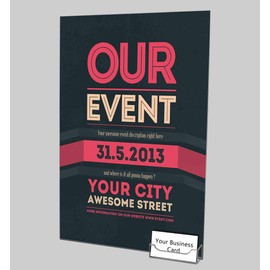 Marketing Holders 5 Pack Wall Sign Holder for 11" x 17" Sales Flyers and 3.5" x 2" Gift Cards in Retail Stores Gift Shops and Boutiques Clear Acrylic Literature Sleeve with Double Sided Adhesive