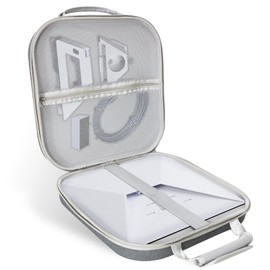 LuxiSync Starlink Mini Carry Case – Outdoor Travel Case for Standard Starlink Mini Accessories, Large Capacity, Semi-Rigid EVA Protection