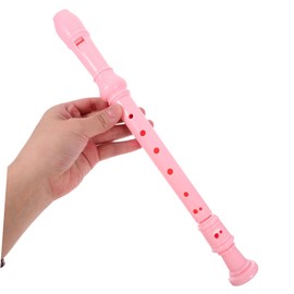 Mikinona 1 Set Soprano Recorder for Beginners Cute Pink Flute with Cleaning Stick Storage Bag Musical Instrument for Teens Adults for and Festivals