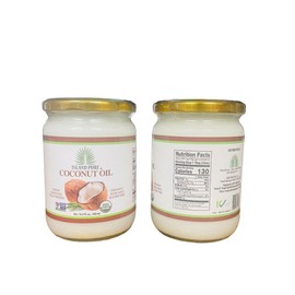Pure ISLAND PURE COCONUT OIL VIRGIN UNREFINED COLD PRESSED ORGANIC 2 JAR 500 ML EACH