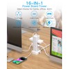 Power Board Surge Protected, Tower Power Strip with 12 AC