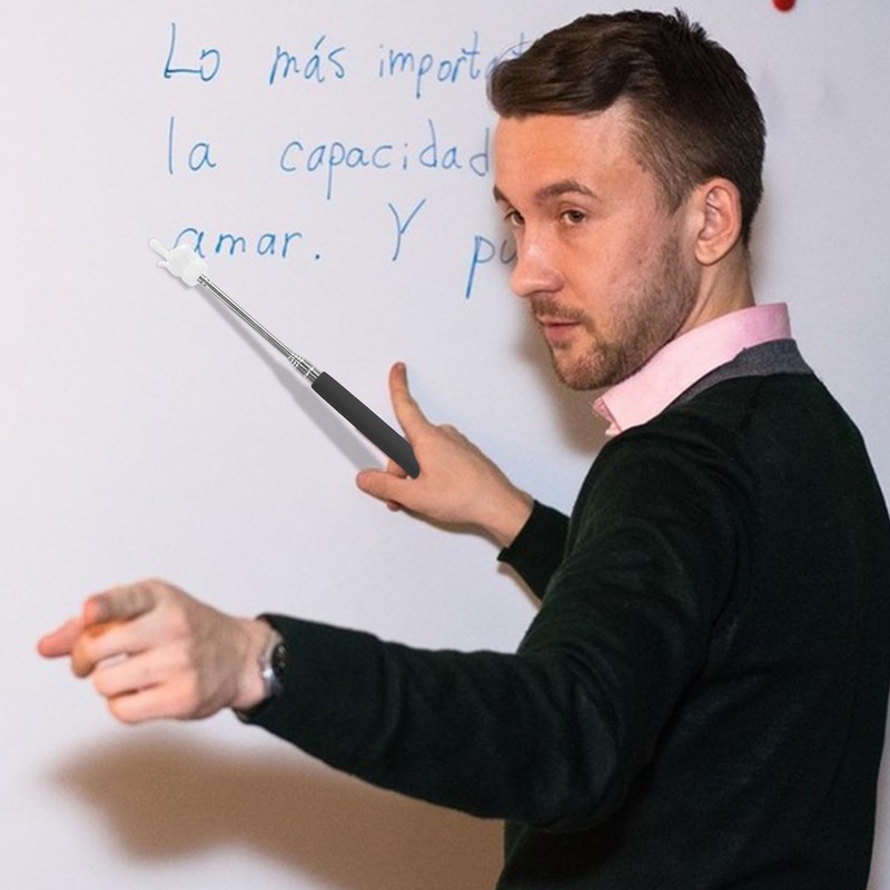 LYMXsd 2Pcs Retractable Teacher Pointer, Retractable Hand Pointer Pointer, Mini