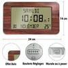 FISHTEC Radio-Controlled Alarm Clock - Calendar with Date Day and