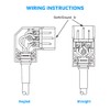 Reusable C14 IEC Connector, White, Straight - Socket Adapter Connector