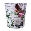 Lingxuinfo Scakbyer Small Trash Can Wastebasket, PU Leather Decorative Trash
