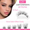 Lash Clusters 72 pcs Natural Cluster Lashes DIY Individual Eyelash