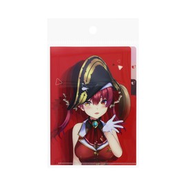 Sunstar Stationery Hololive Clear File, 3 Pockets, A5, Hololive Vtuber Marine, S2172712
