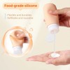 Diboniur 4 Pack Travel Bottles for Toiletries with Labels, 98ml