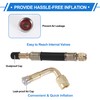 X AUTOHAUX 1 Set 90 Degree Copper Tire Valve Extension