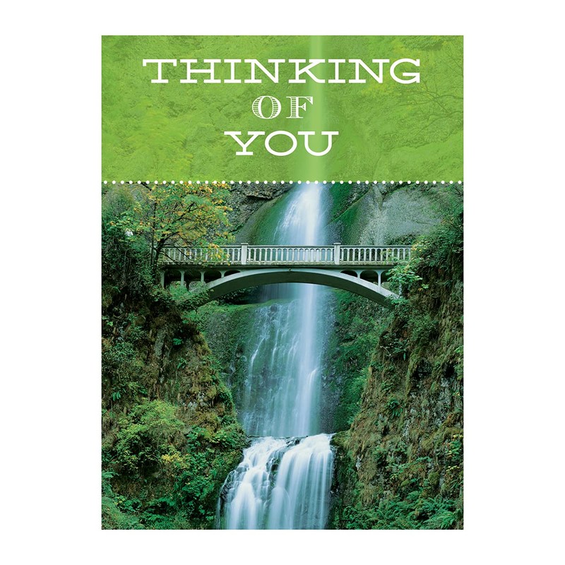 Boxed Cards: Thinking of You with KJV Scripture- Waterfalls