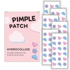 Cloud & Heart Pattern Pimple Patch, 108pcs/box Hydrocolloid Invisible Acne Cover Patches, Skin Care Products for Women & Men