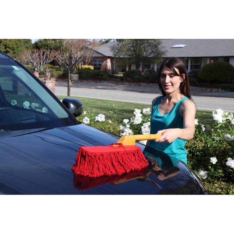 California Car Duster Heritage Edition Wood Handle and Cotton Mop