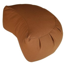 Kapok Crescent Zafu Meditation Cushion, Cinnamon