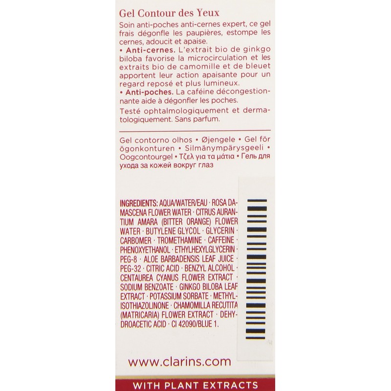 New Eye Contour Gel by Clarins for Unisex - 0.7