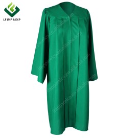 Unisex Matte Choir Robes for Church Baptism Officiant Confirmation Costume,Graduation Gown Pastor &judges RobeSize: 57"FF, Color: Kelly Green