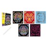 Janod J07892 Animal Mandala Scratch Art