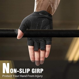 BECNBEAU Workout Gloves Gym Men Women Exercise Yoga Weightlifting Training Gants Wheelchair Gloves Rowing Kayak Watersports for Youth Teenager Ladies,Gray,Small