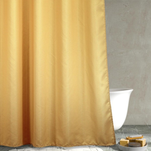 Extra Long Waffle Weave Shower Curtain Heavy Duty Bathroom Water