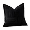 OTOSTAR Striped Corduroy Throw Pillow Covers with Splicing Super Soft