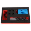 14pcs/set 15 Degree Hole Angle Drilling Locator Aluminium Woodworkers Guide