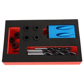 14pcs/set 15 Degree Hole Angle Drilling Locator Aluminium Woodworkers Guide