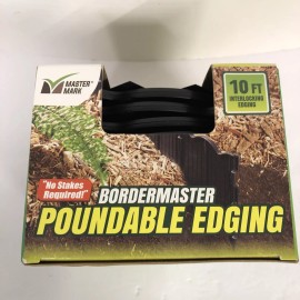 Master Mark Border Master Poundable Edging Plastic Interlocking Sections 10 Ft