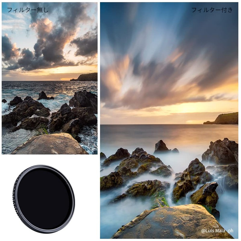 Variable ND Filter, ND8-ND2000 Filter, 3.2 inches (82 mm), Optical