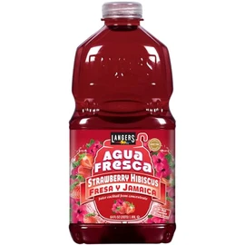 Langers Agua Fresca, Fresa y Jamaica (Strawberry Hibiscus), 64 fl oz (Pack of 8)