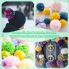 KkvoGmle 8 Piece Pompom Maker Set, 4 Sizes Fluff Ball