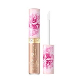 Eveline Cosmetics Flower Garden Liquid Eyeshadow - 2-in-1 Waterproof Eye Makeup with Squalane & Peony Extract for Long-Lasting, Nourishing Shine