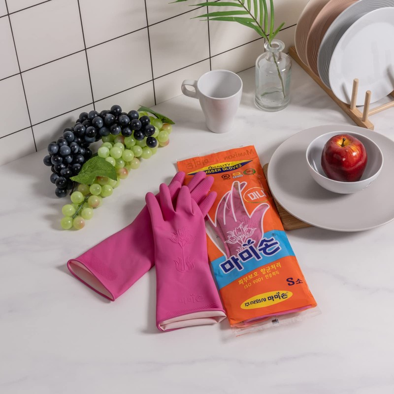Mamison Quality Kitchen Rubber Gloves, Cleaning, Dish Wash, Dust Removal,