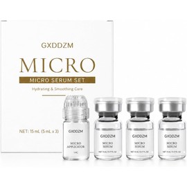 Set de Suero Facial con Aplicador, Cuidado Hidratante, 15 mL Incluye tres viales de 5 mL y un aplicador para una rutina diaria de cuidado facial ligera e hidratante.
