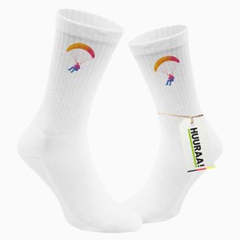 Huuraa Unisex Paragliding Socks Paragliding Gift Size 37/46 Paragliding Gift Idea, multicoloured