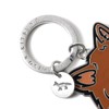 Maison Kitsune MM06904AM1002 P261 Bold Fox Head Keyring Keyring Keychain